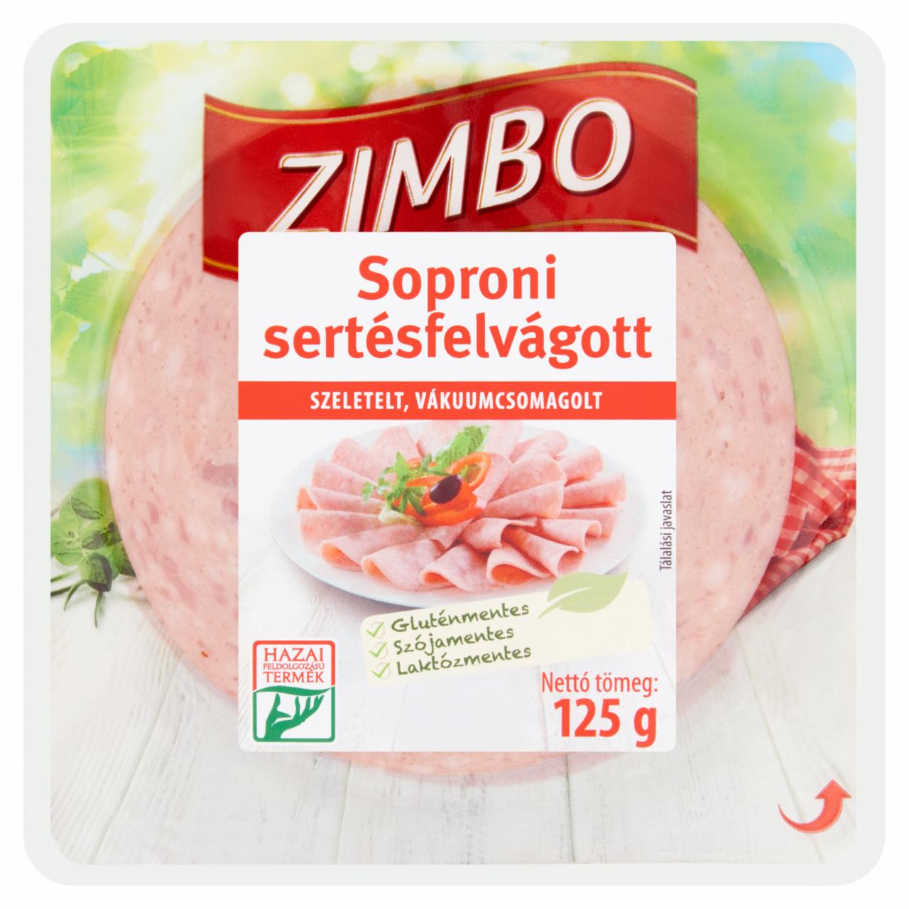 Képek - Zimbo szeletelt soproni felvágott 125 g