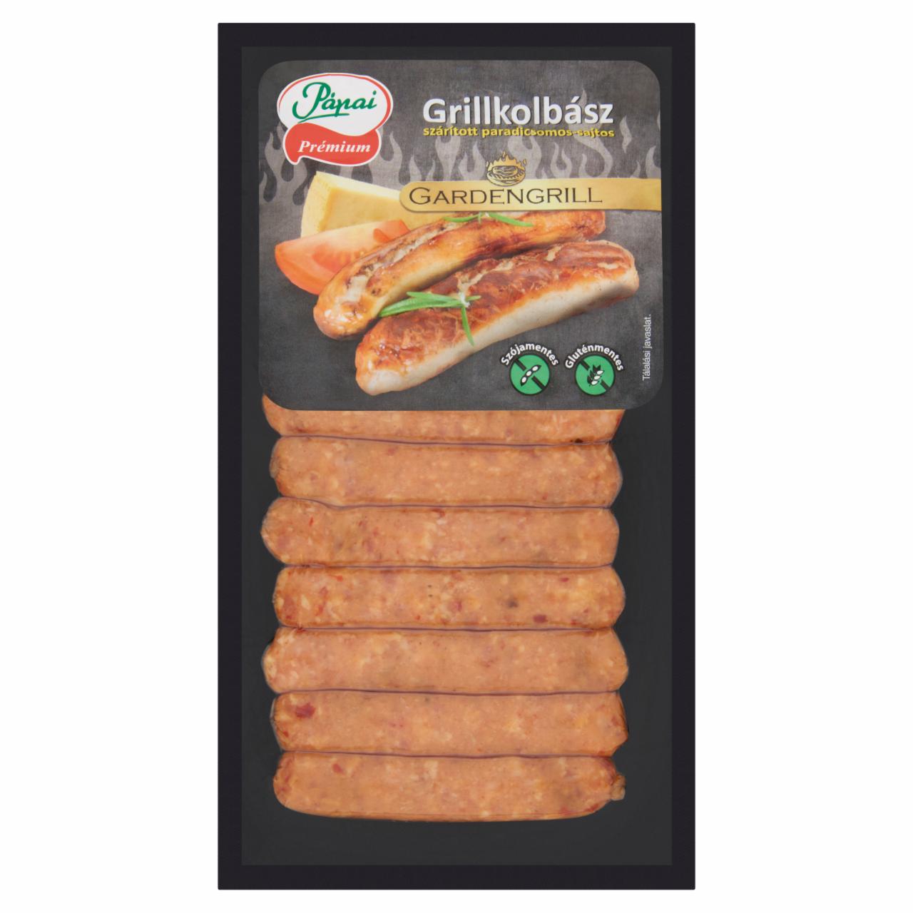 Képek - Pápai Prémium Gardengrill szárított paradicsomos-sajtos grillkolbász 300 g