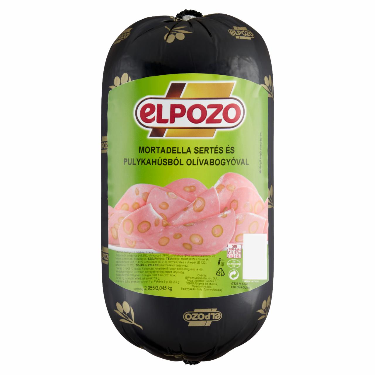 Képek - El Pozo mortadella sertés és pulykahúsból olívabogyóval