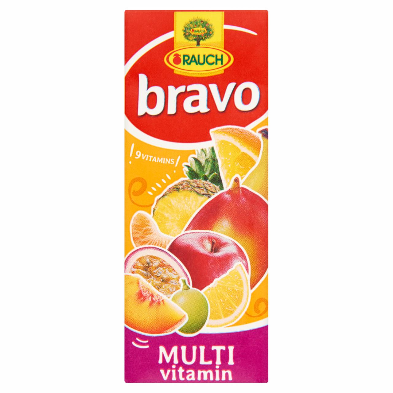 Képek - Rauch Bravo Multivitamin vegyes gyümölcsital édesítőszerekkel és 9 vitaminnal 0,2 l
