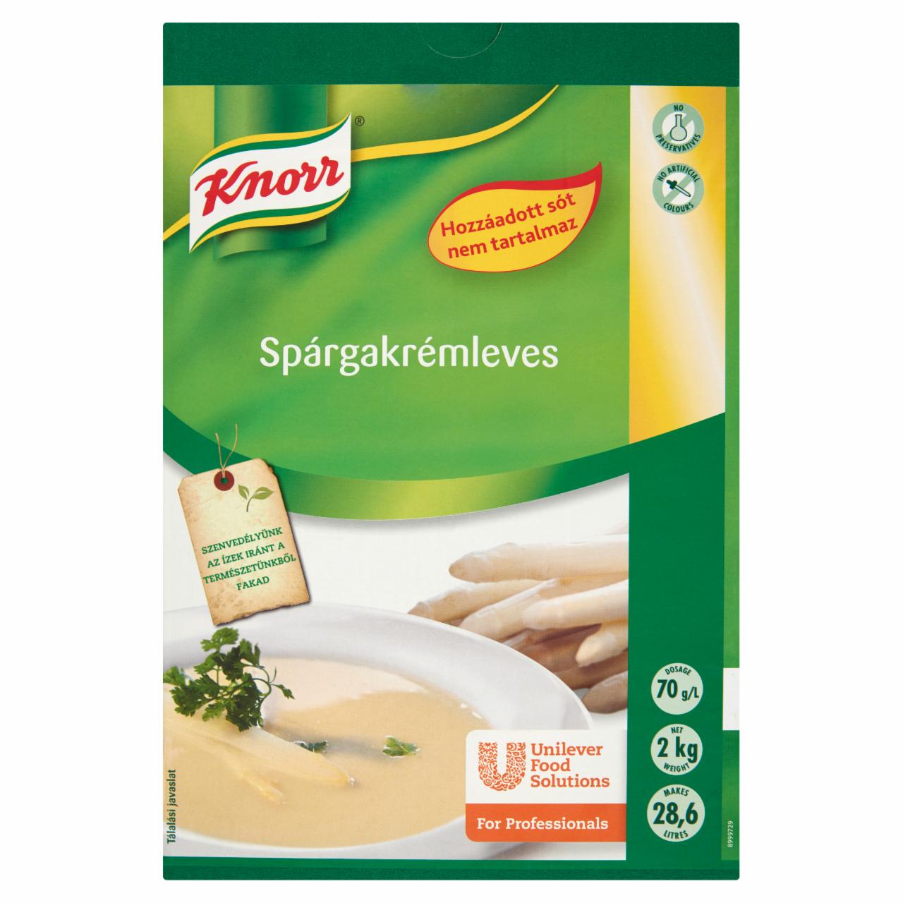 Képek - Knorr Spárgakrémleves alap hozzáadott só nélkül 2 kg