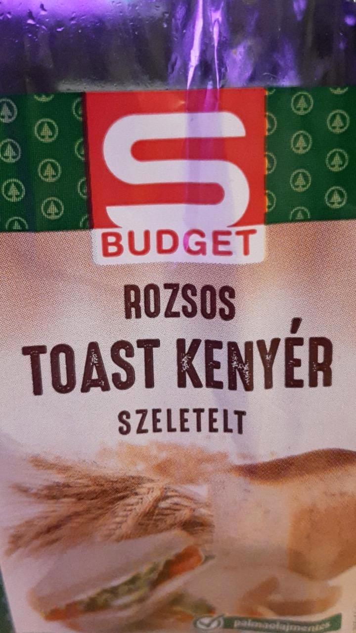 Képek - Rozsos toast kenyér szeletel S Budget