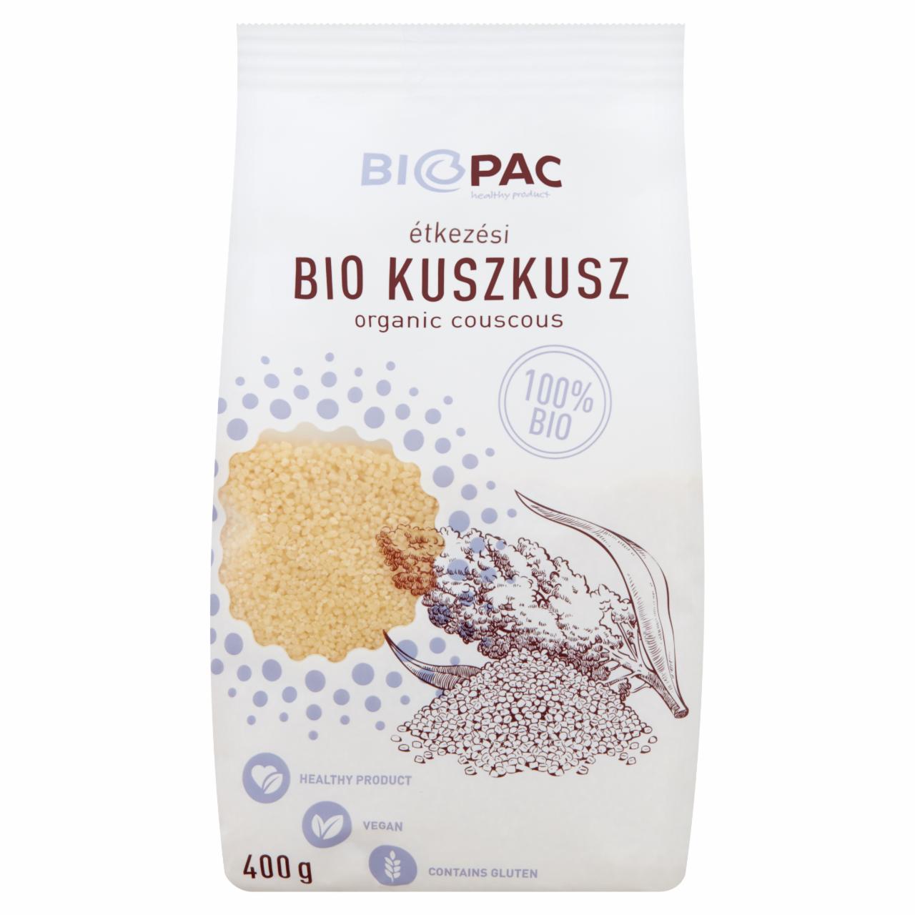 Képek - Biopac étkezési BIO kuszkusz 400 g