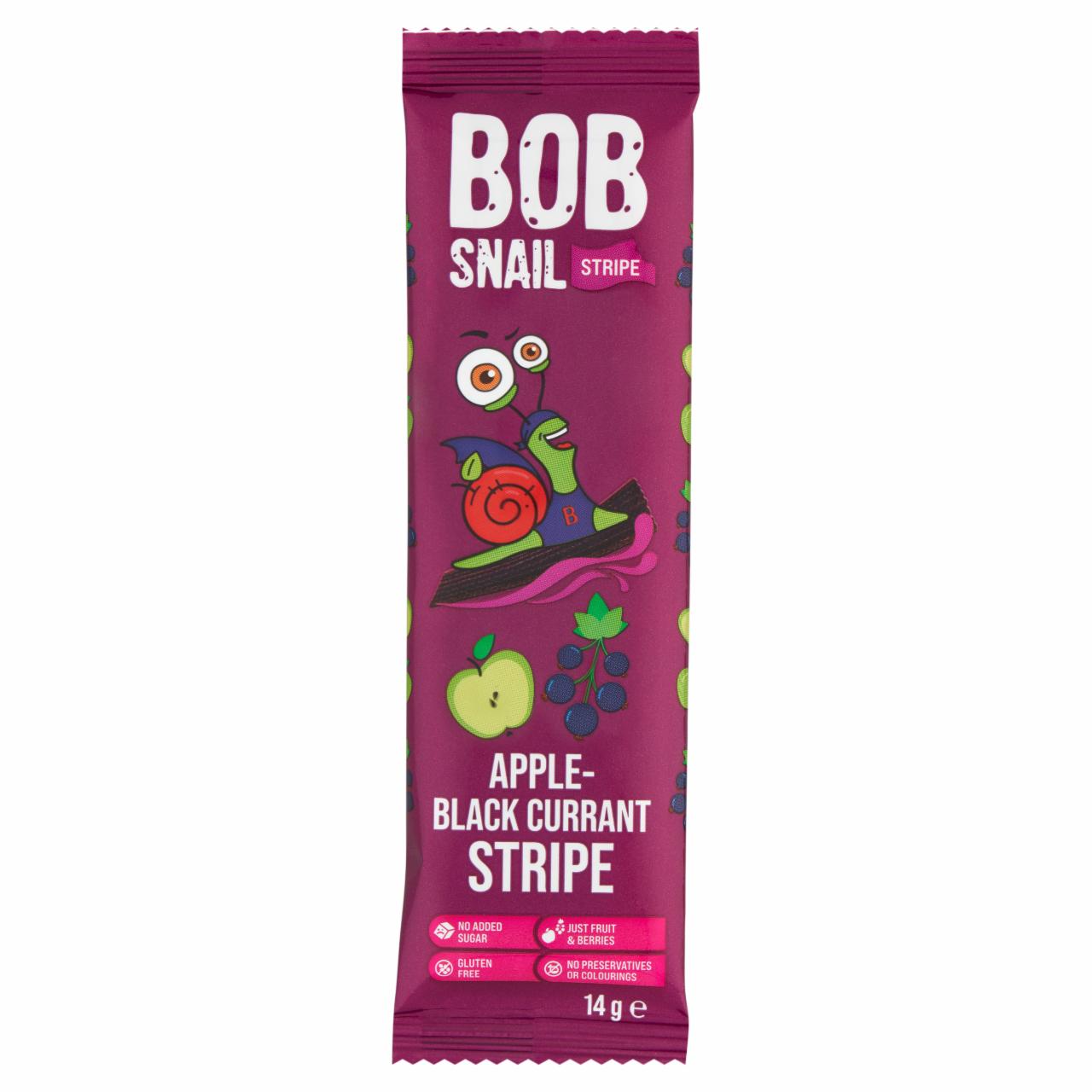 Képek - Bob Snail alma-feketeribizli gyümölcsszelet 14 g