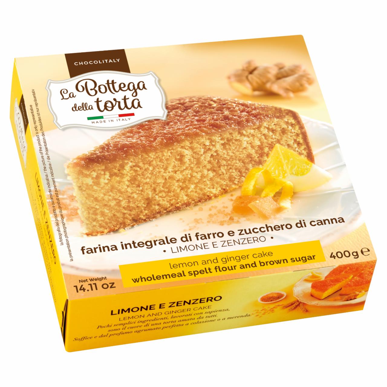 Képek - La Bottega della Torta tönkölyös torta barnacukorral, citrommal és gyömbérrel 400 g