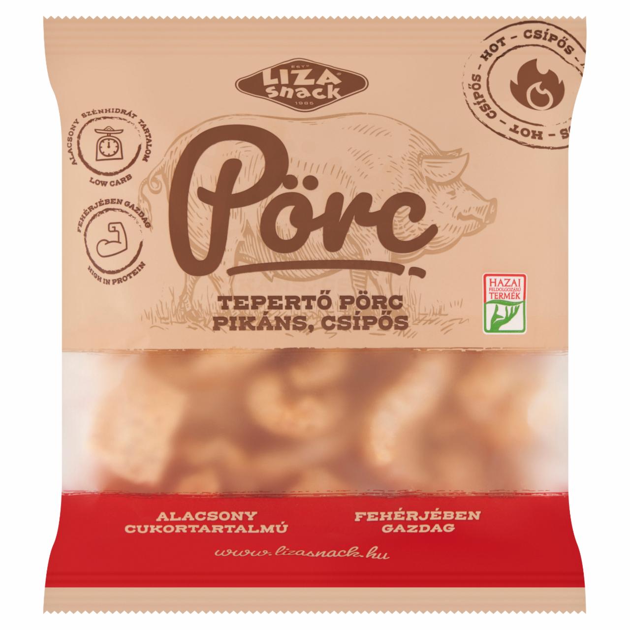 Képek - Liza Snack pikáns, csípős ízesítésű tepertő pörc 30 g