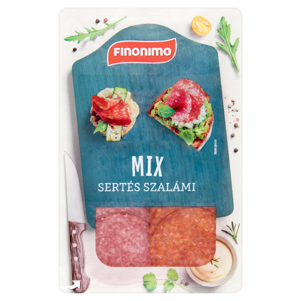 Képek - Finonimo szeletelt sertés szalámi mix 75 g