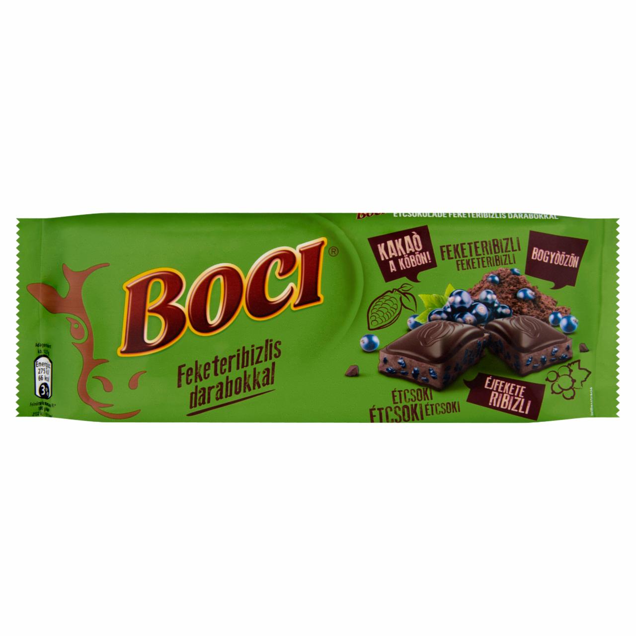 Képek - Boci étcsokoládé feketeribizlis darabokkal 90 g