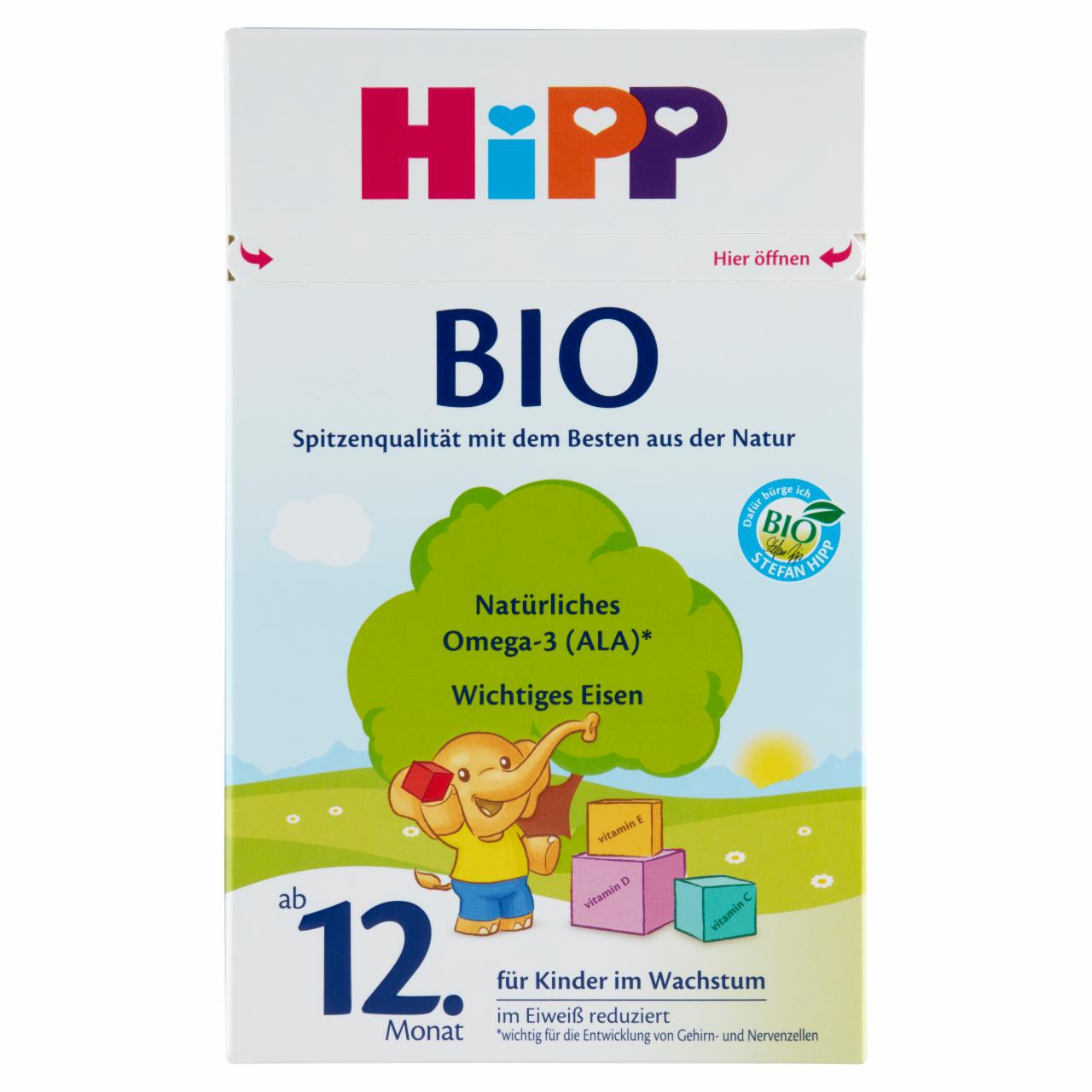 Képek - HiPP BIO tejalapú gyermekital 12 hónapos kortól kisgyermekeknek 600 g