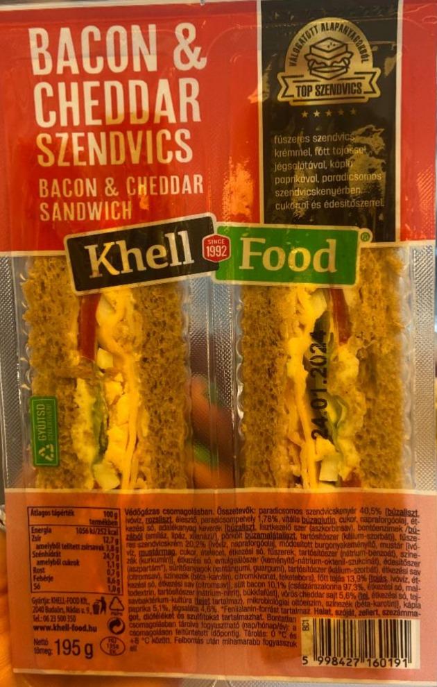 Képek - Bacon & Cheddar szendvics Khell-Food