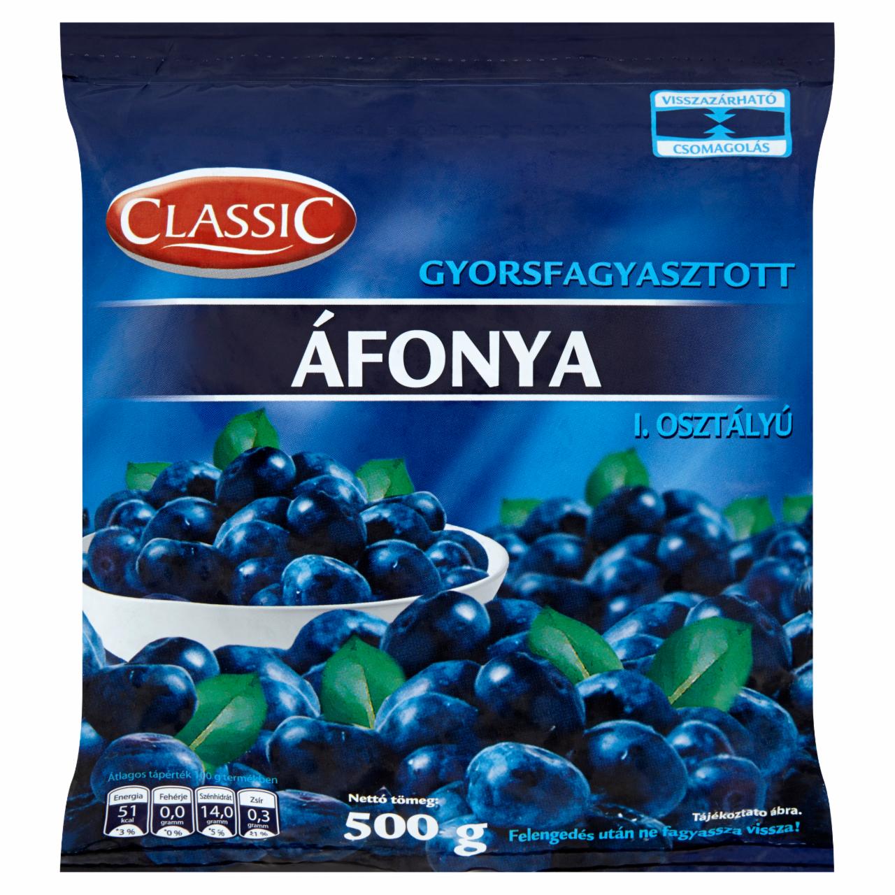 Képek - Classic gyorsfagyasztott áfonya 500 g