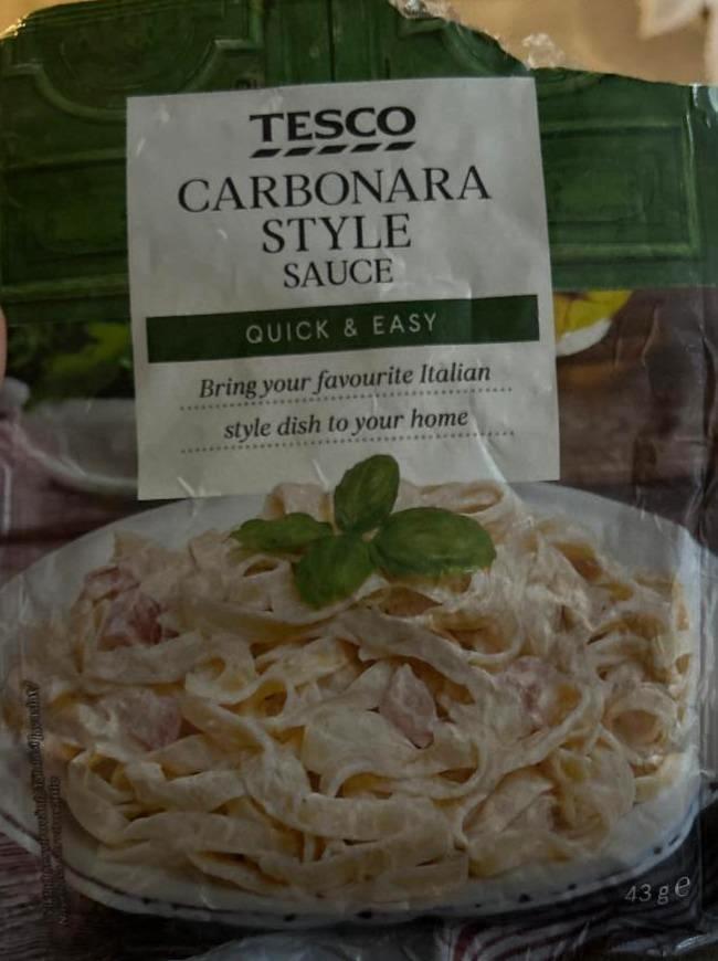 Képek - Carbonara szósz alappor Tesco