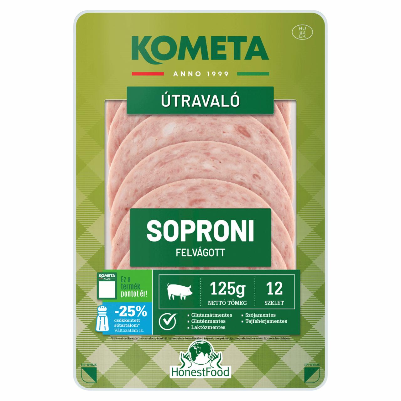 Képek - Kometa Útravaló szeletelt soproni felvágott 12 szelet 125 g