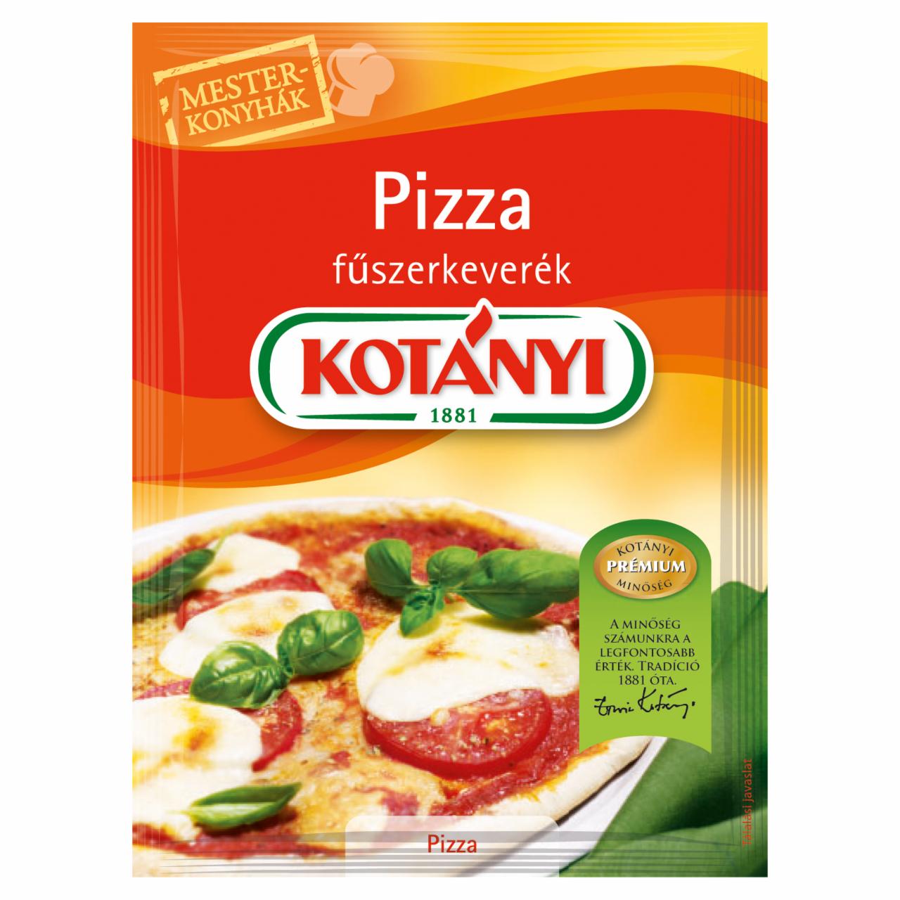 Képek - Kotányi Mesterkonyhák pizza fűszerkeverék 18 g