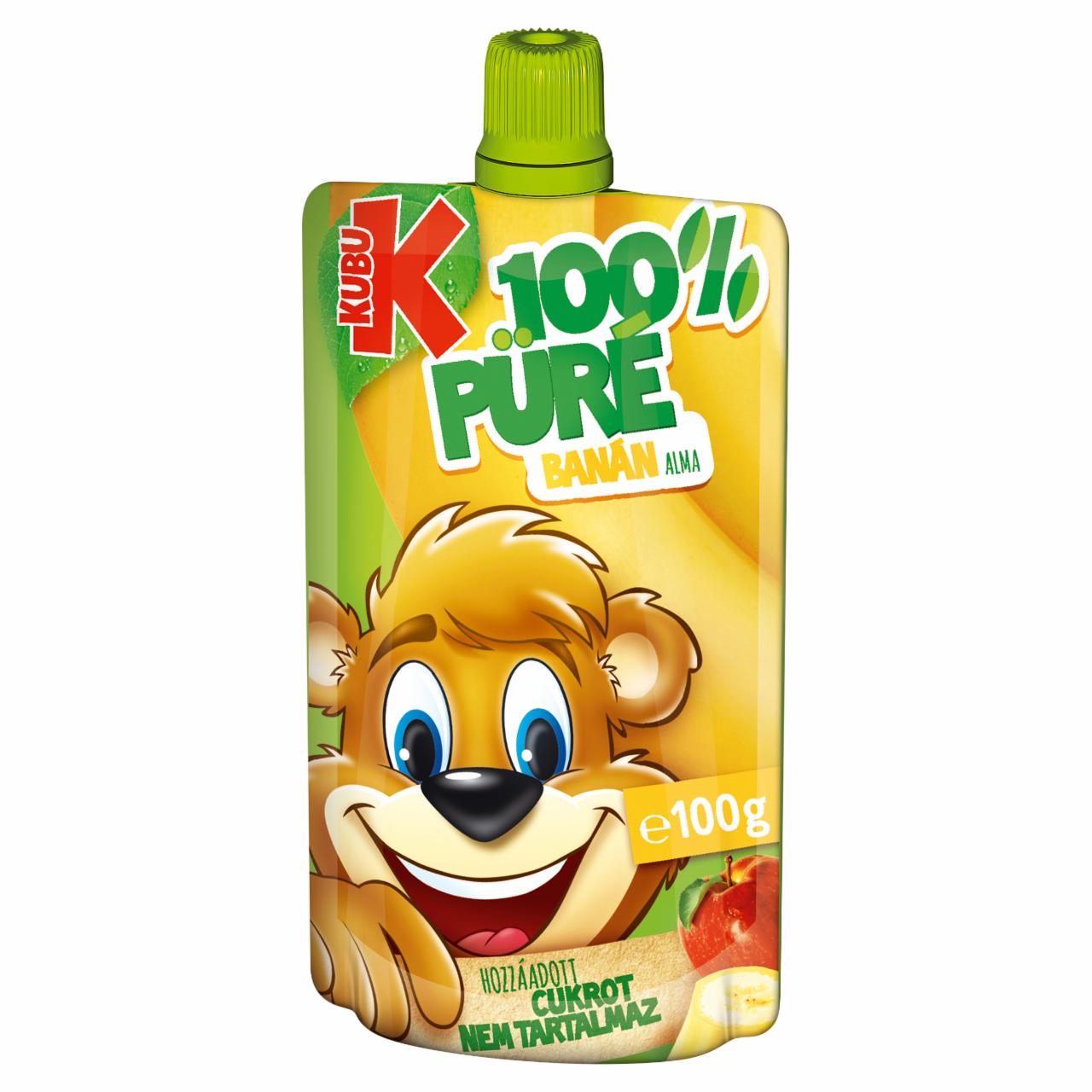 Képek - Kubu 100% banán-alma püré C-vitaminnal 100 g