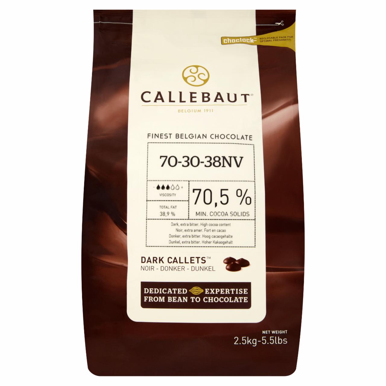 Képek - Callebaut 70-30-38NV-T70 étcsokoládé pasztillák 2,5 kg