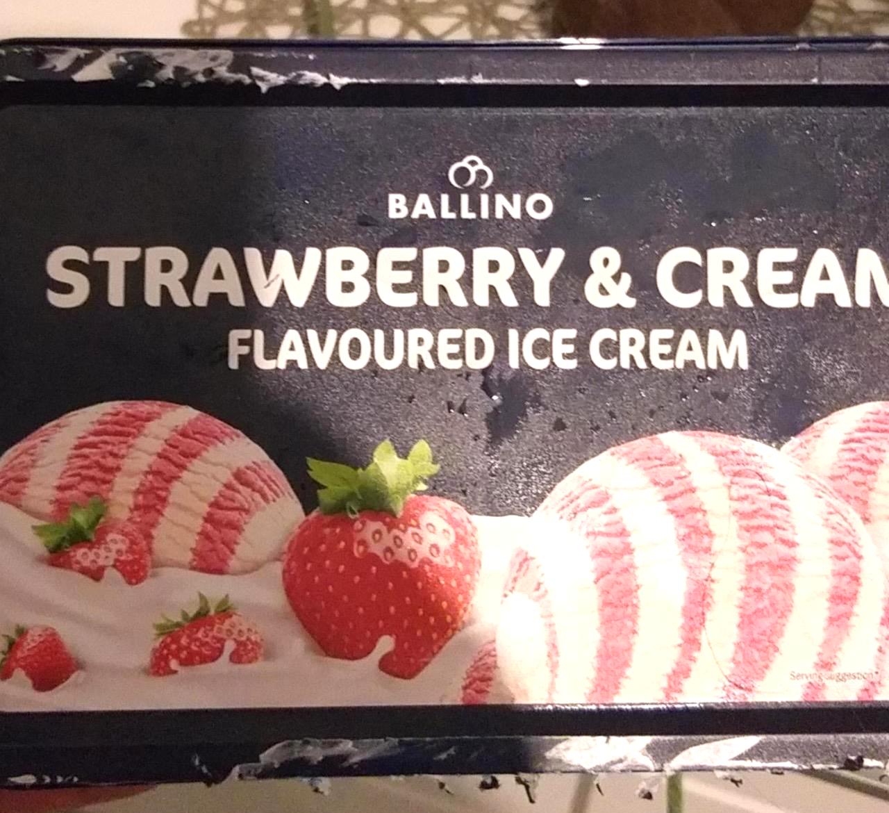 Képek - Strawberry & cream flavoured ice cream Ballino