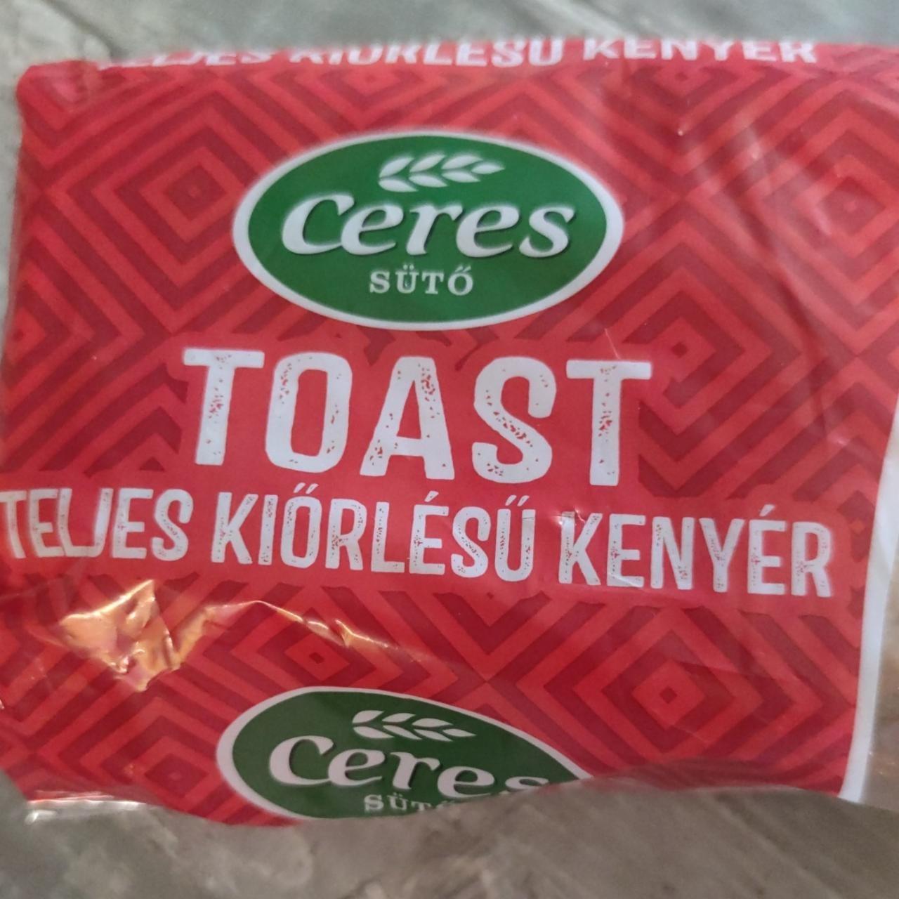 Képek - Teljes kiőrlésű toast kenyér Ceres sütő