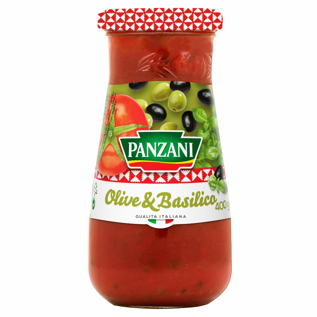 Képek - Panzani Olive & Basilico paradicsomszósz olívával, bazsalikommal és olívaolajjal 400 g