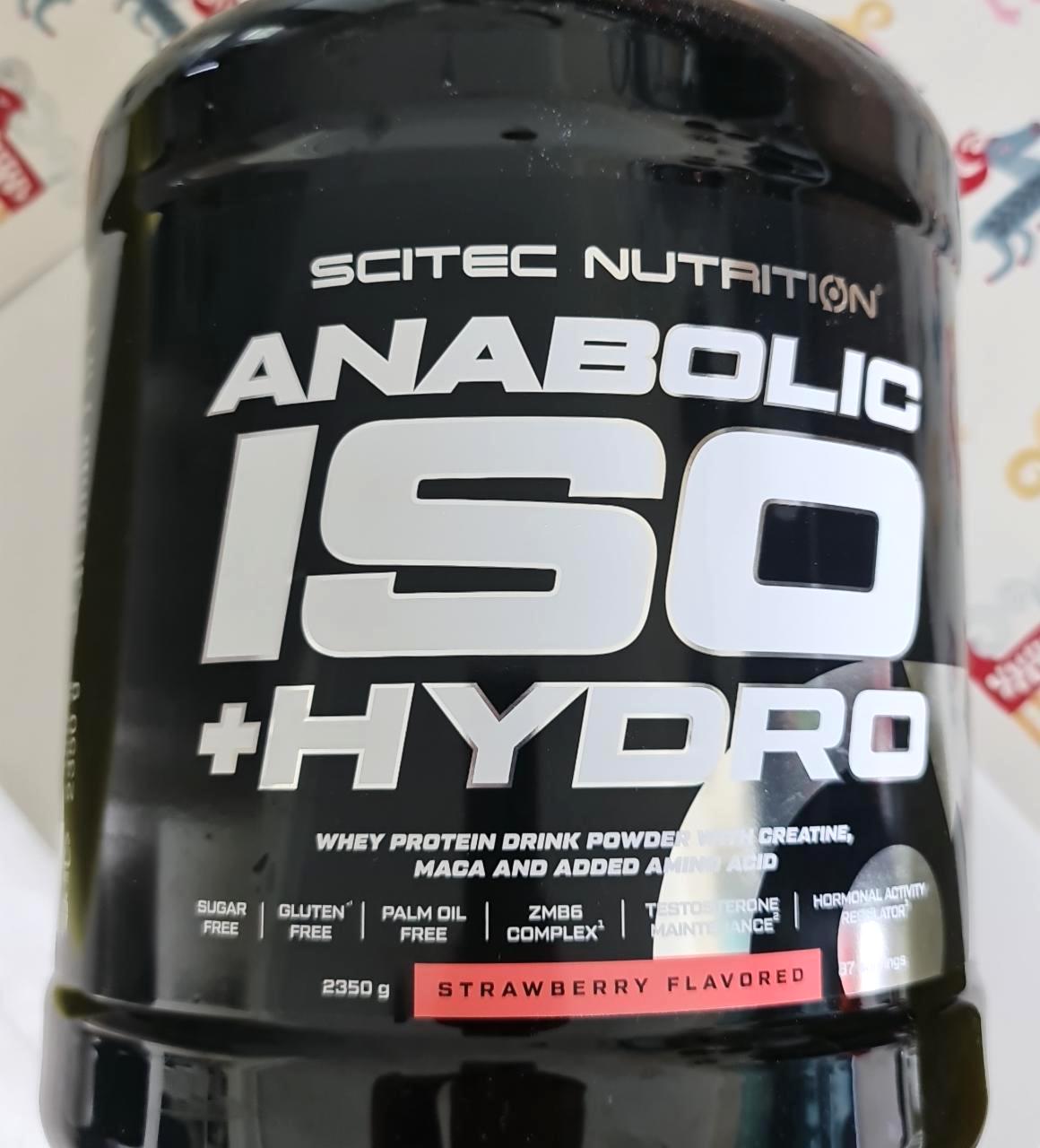 Képek - Tejsavófehérje Anabolic iso hydro Strawberry flavoured Scitec Nutrition