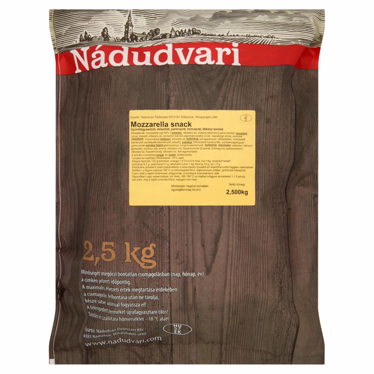 Képek - Nádudvari gyorsfagyasztott mozzarella snack 2,5 kg