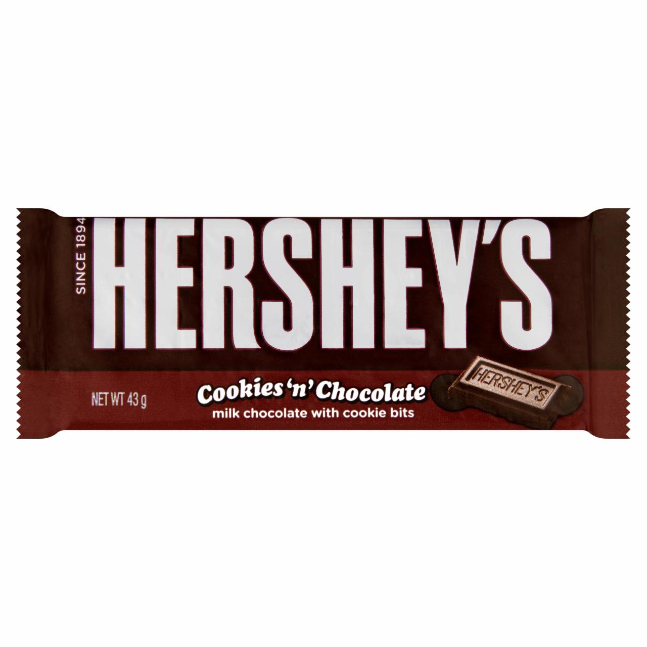 Képek - Hershey's tejcsokoládé szelet csokis keksz darabokkal 43 g