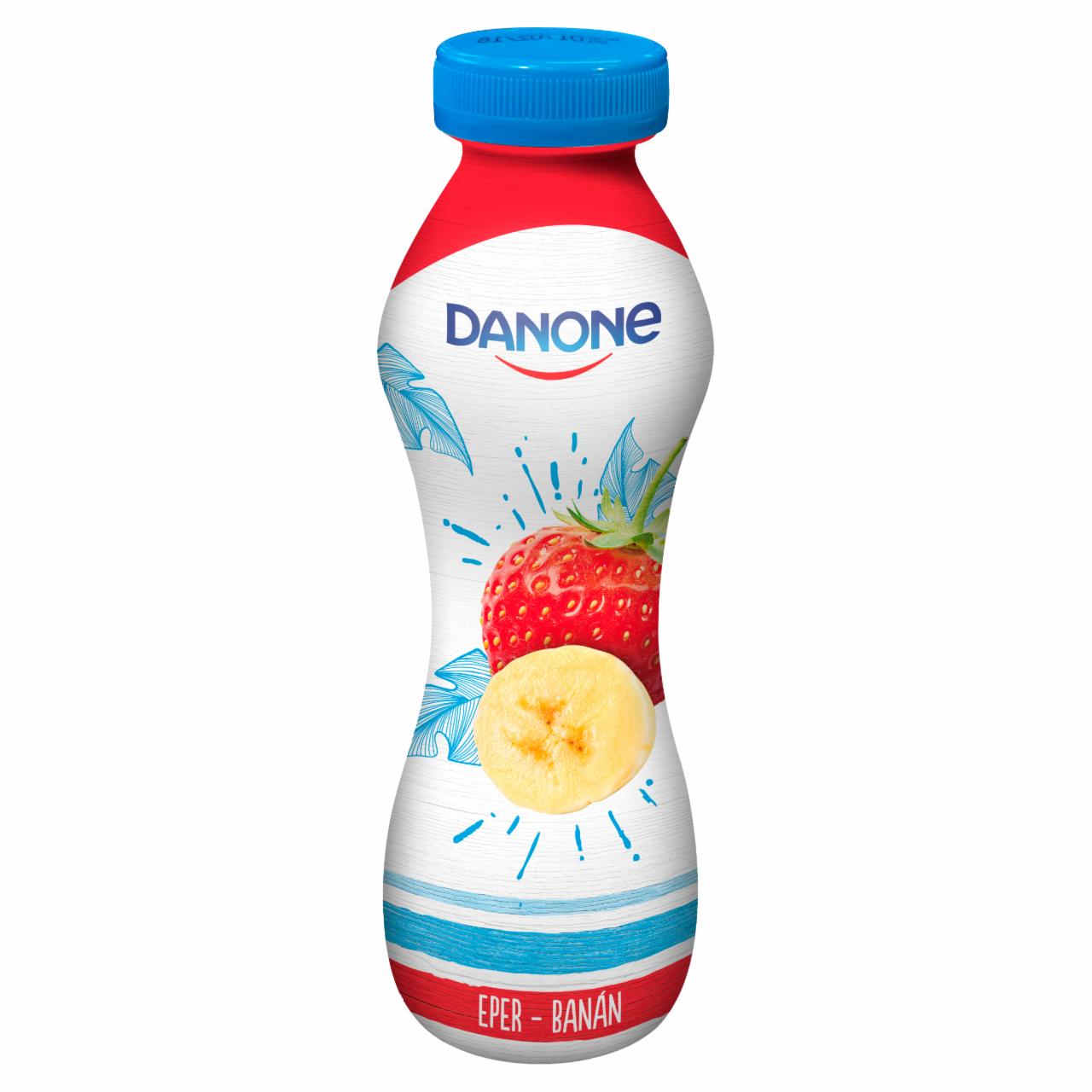 Képek - Danone eper-banán ízű fermentált ital 290 g