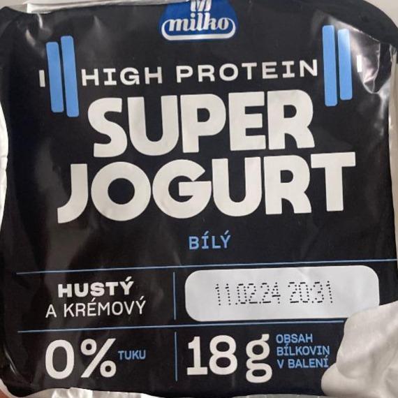 Képek - Super jogurt bílý 0% tuku 18 g bílkovin Milko