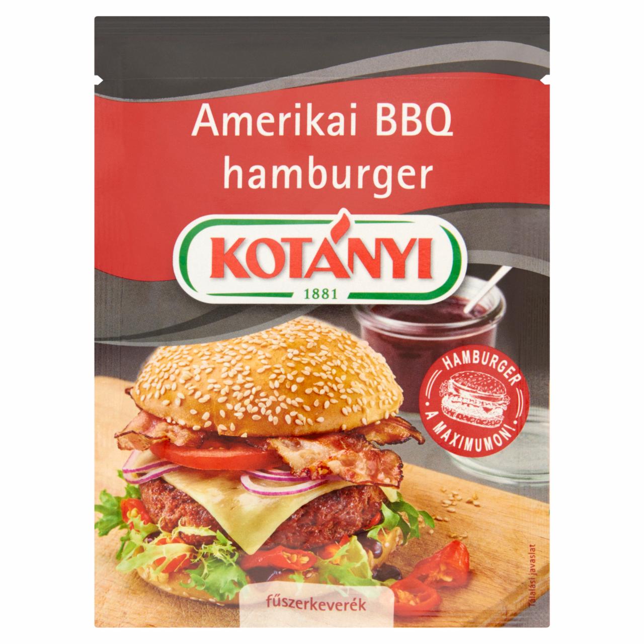 Képek - Kotányi Amerikai BBQ hamburger fűszerkeverék 25 g