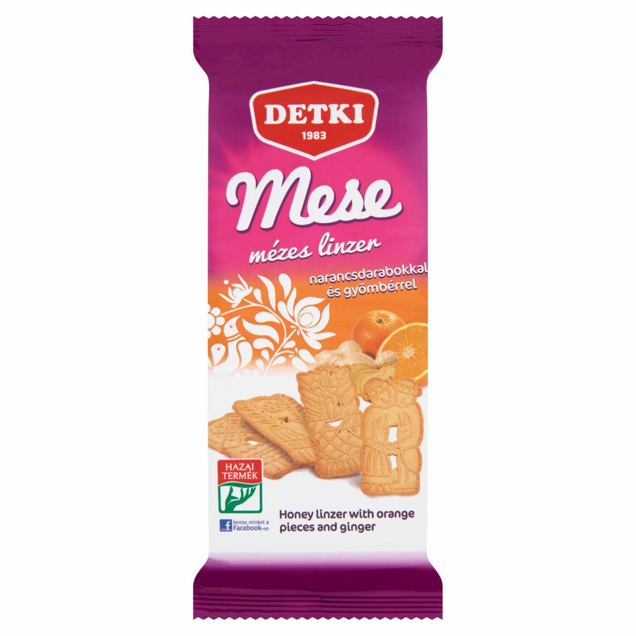 Képek - Detki Mese mézes linzer narancsdarabokkal és gyömbérrel 160 g