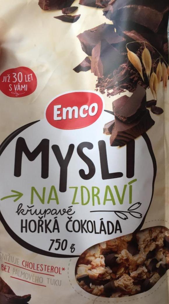 Képek - Mysli na zdraví křupavé hořká čokoláda Emco