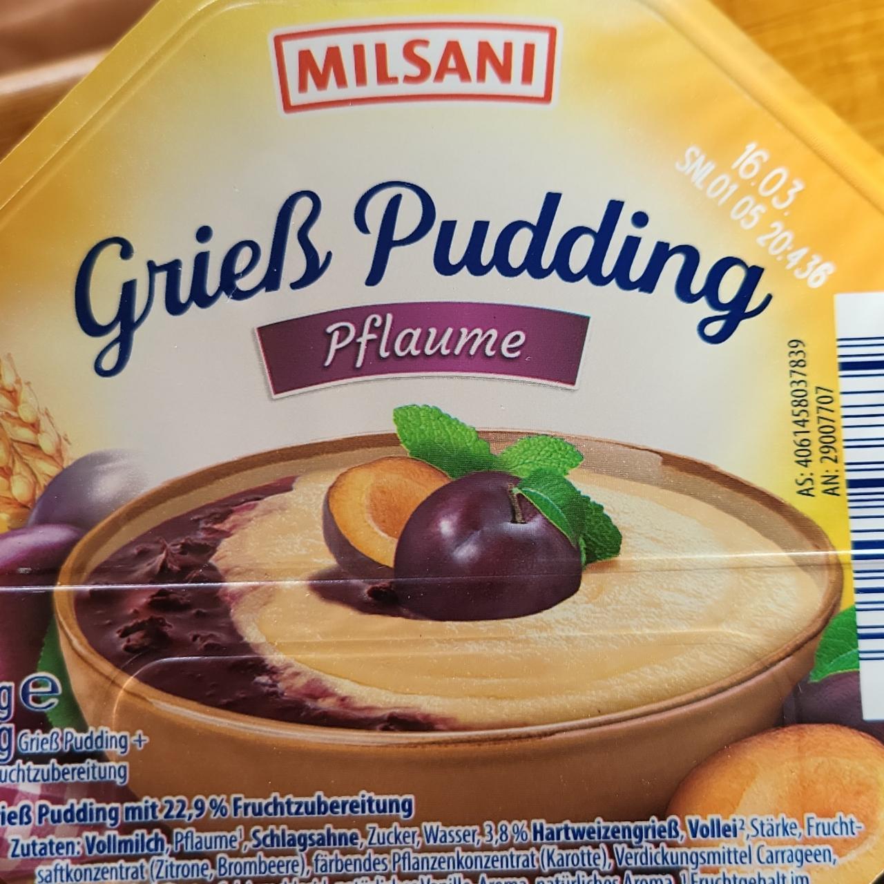 Képek - Gríz puding Szilvás Milsani