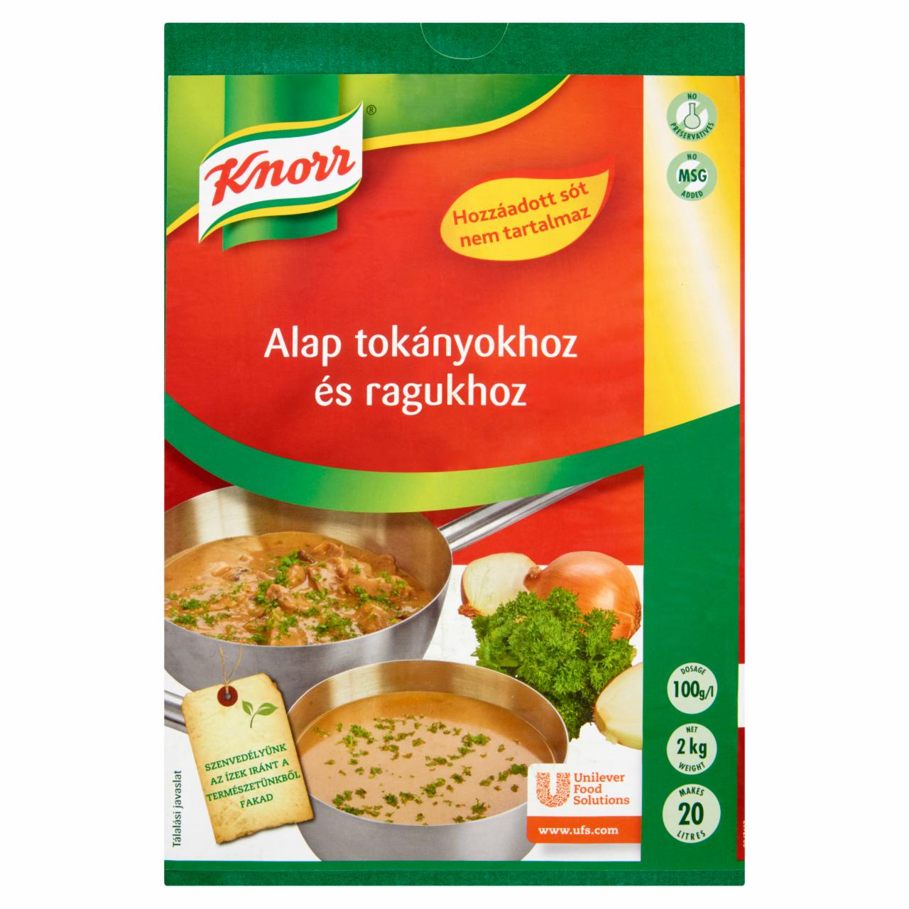Képek - Knorr alap tokányokhoz és ragukhoz hozzáadott só nélkül 2 kg