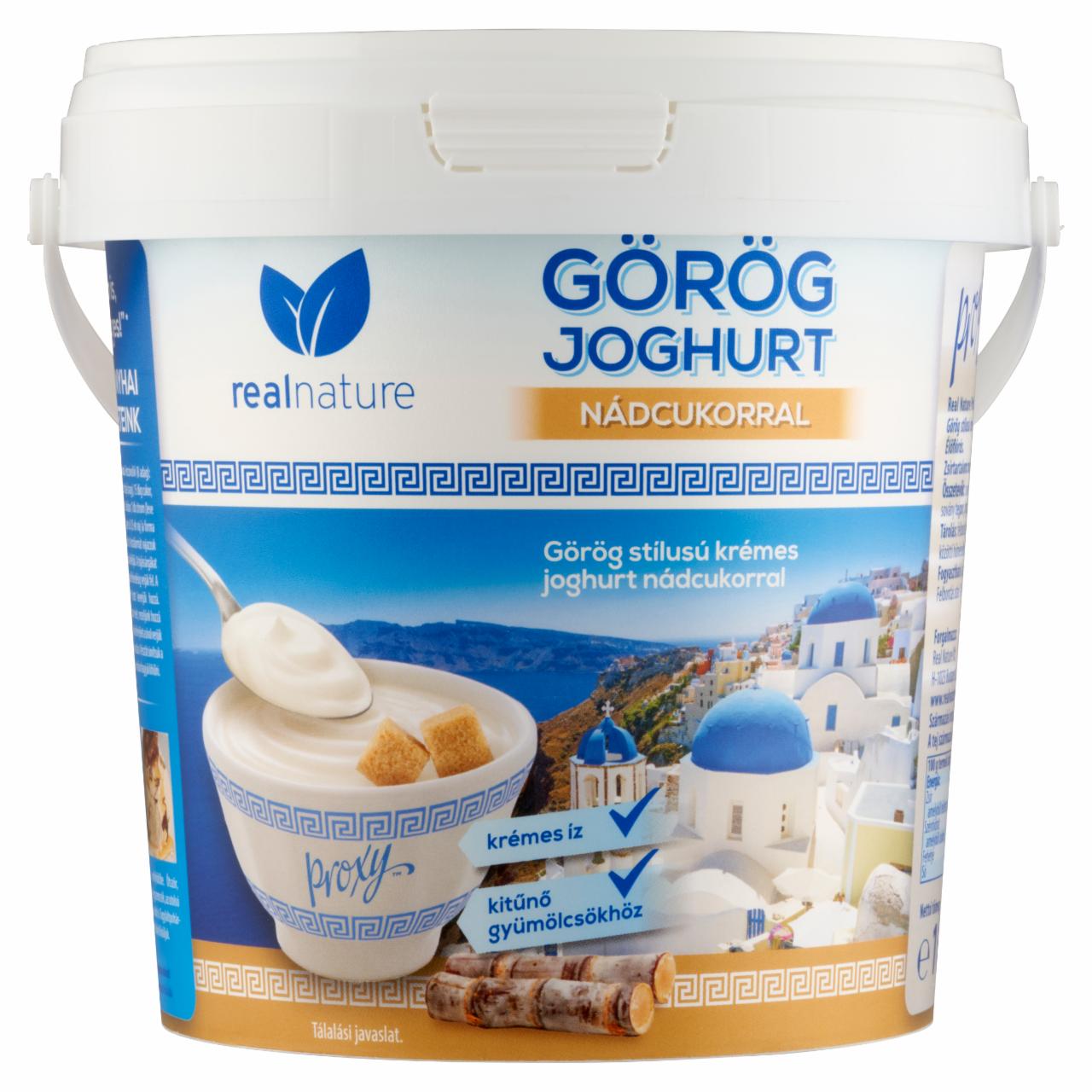 Képek - Real Nature Proxy görög joghurt nádcukorral 1 kg