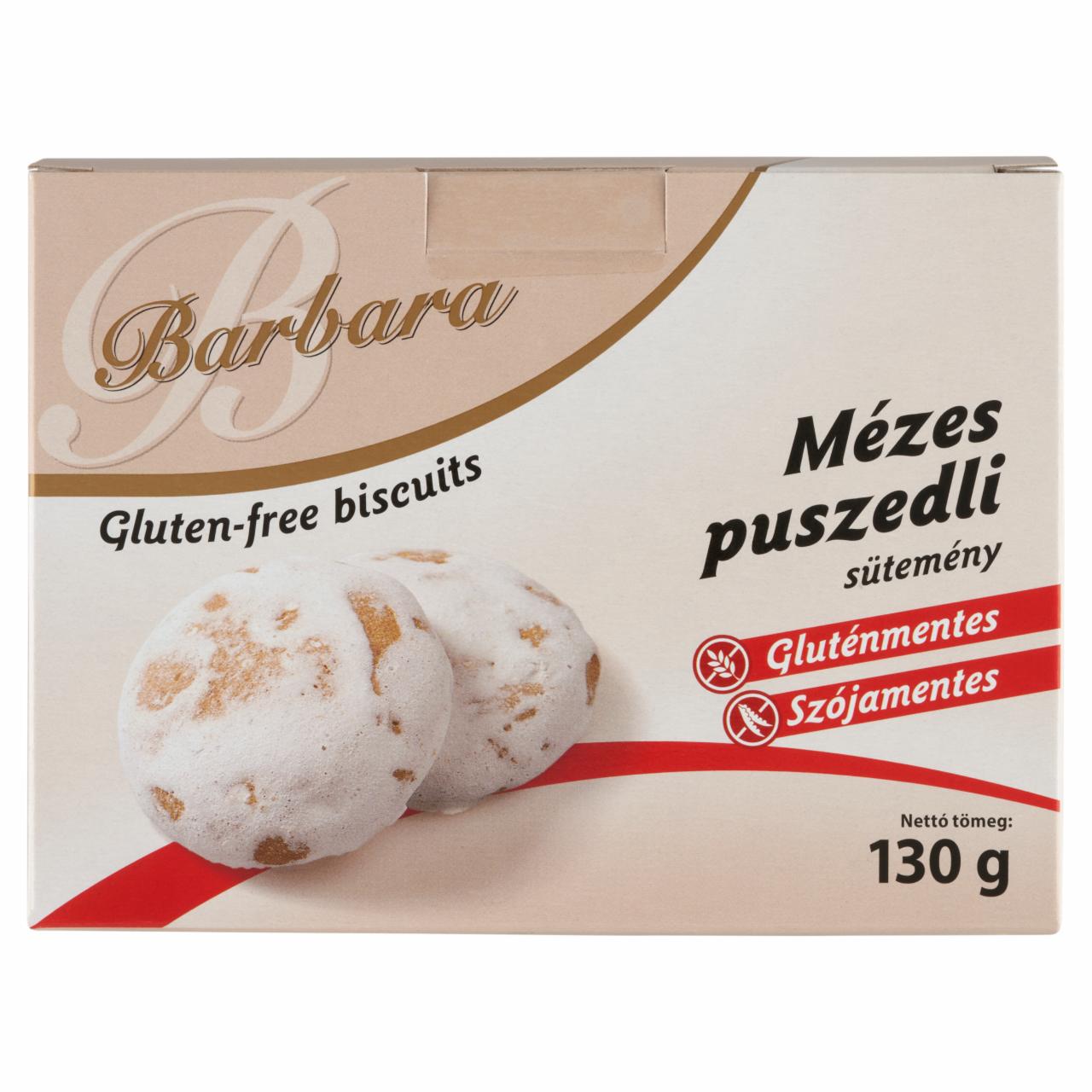 Képek - Barbara gluténmentes mézes puszedli sütemény 130 g