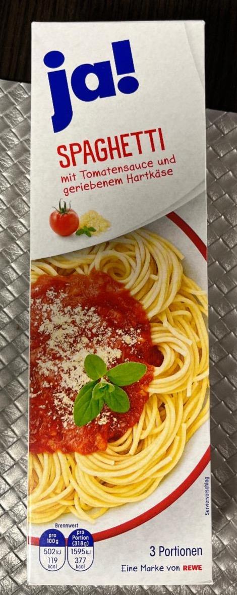 Képek - Spaghetti mit tomatensauce und geriebenem hartkäse Ja!