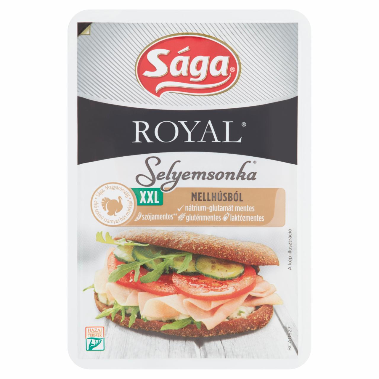 Képek - Sága XXL szeletelt selyemsonka mellhúsból 160 g