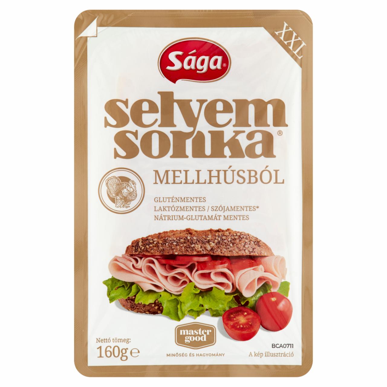 Képek - Sága XXL szeletelt selyemsonka mellhúsból 160 g