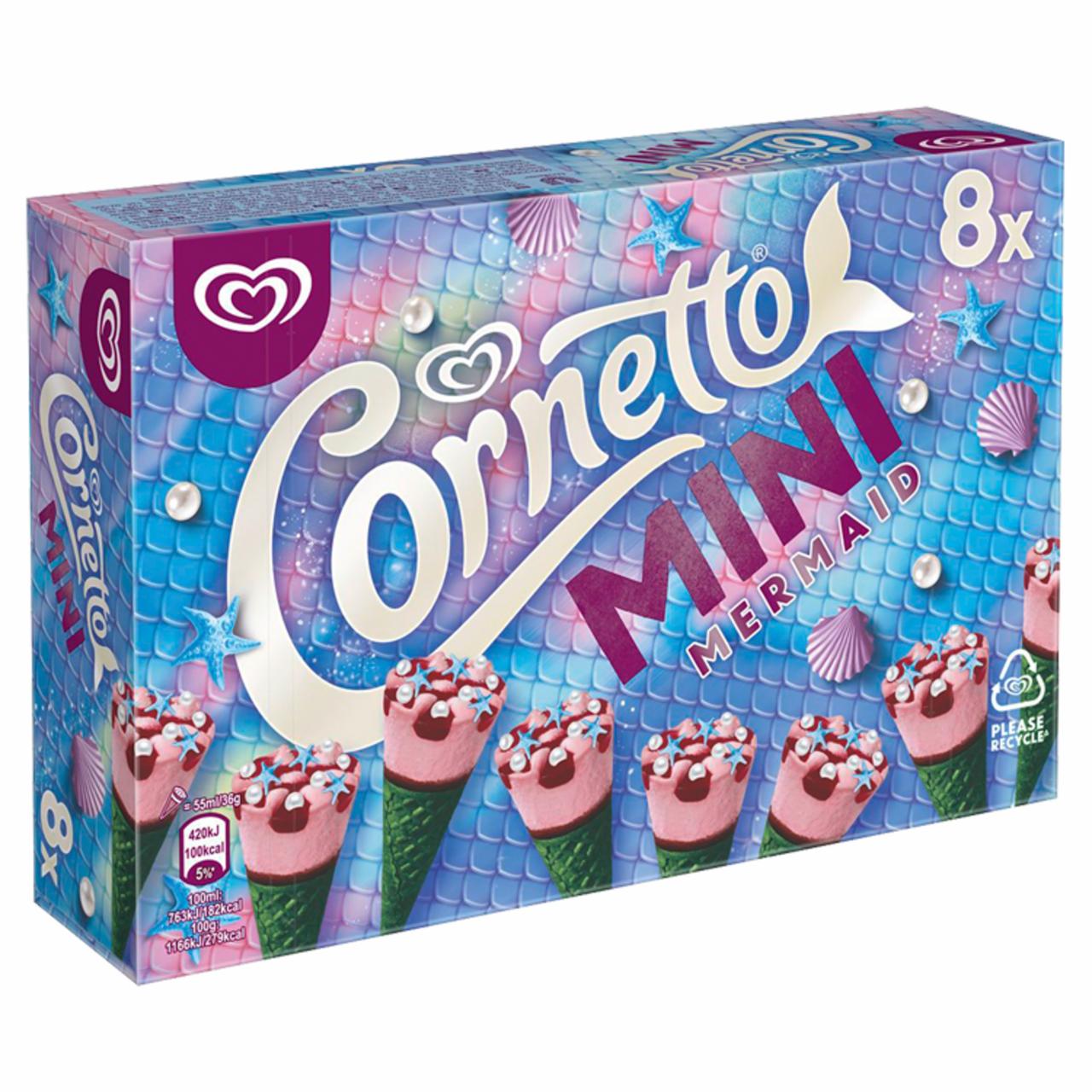 Képek - Cornetto Mini multipack jégkrém Málna-Matcha Tea 8 x 55 ml