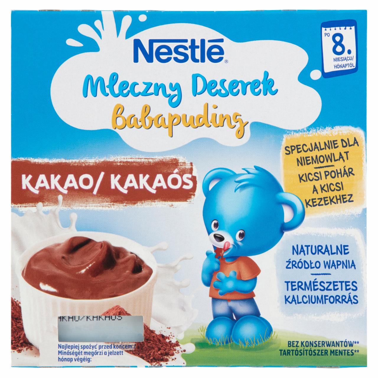 Képek - Nestlé kakaós babapuding 8 hónapos kortól 4 x 100 g