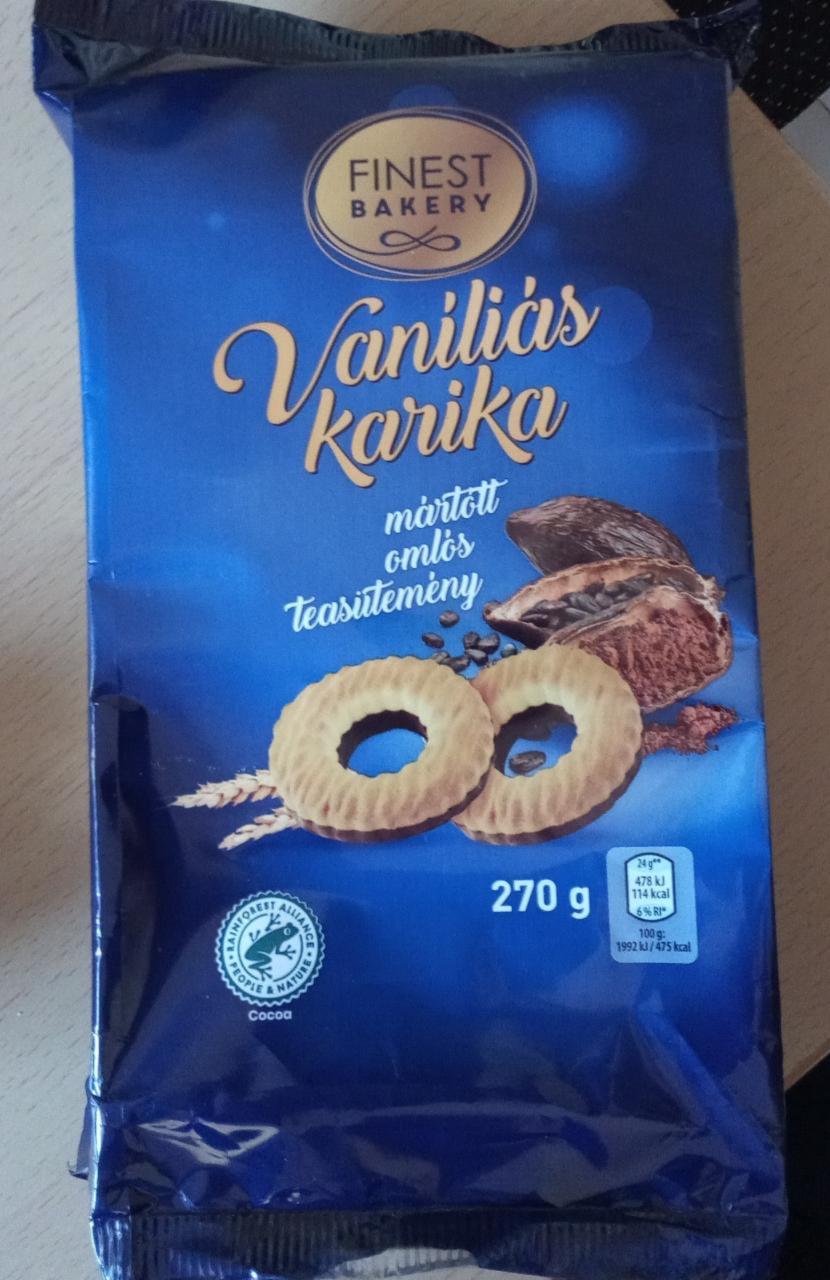 Képek - Vaníliás karika Mártott omlós teasütemény Finest Bakery