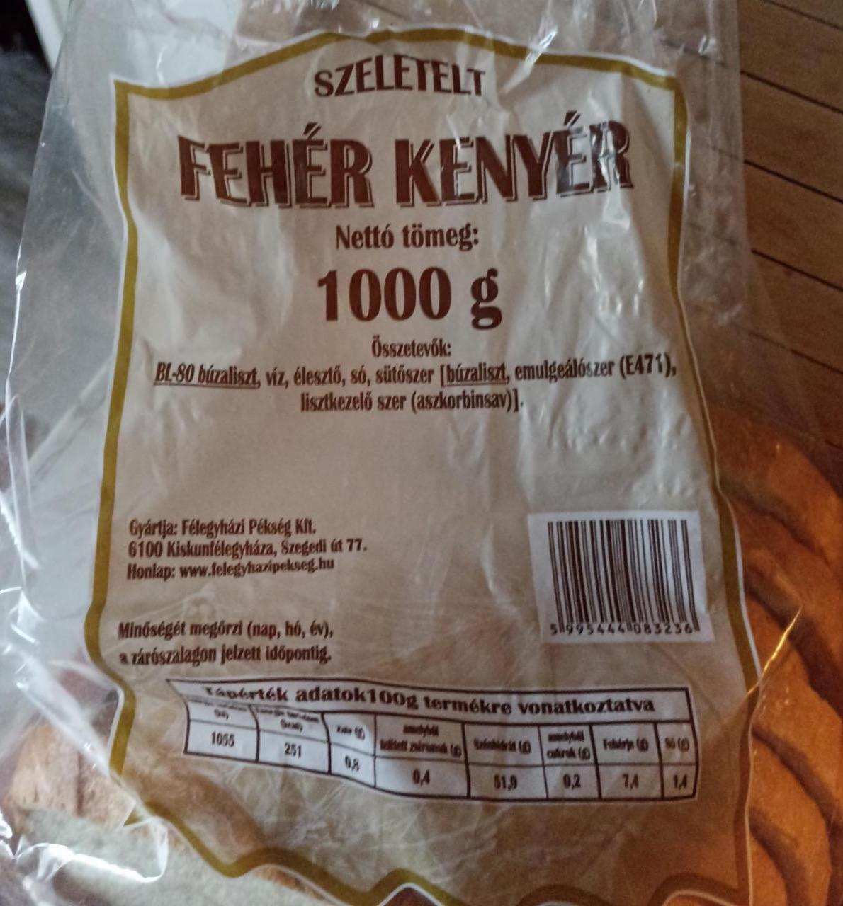 Képek - Szeletelet fehér kenyér