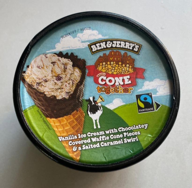 Képek - Waffle cone vanilla ice cream with chocolatey Ben&Jerry's