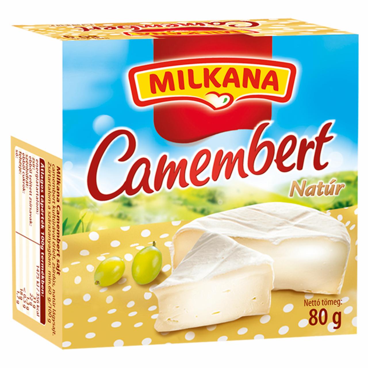 Képek - Milkana natúr camembert sajt 80 g