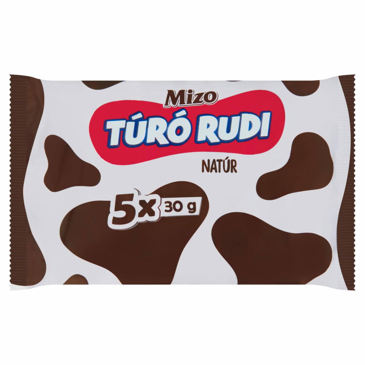 Képek - Mizo Túró Rudi natúr túródesszert kakaós bevonattal 5 x 30 g (150 g)
