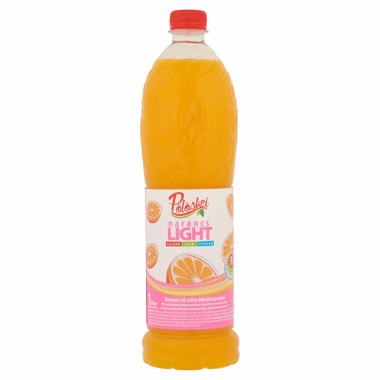 Képek - Pölöskei Light narancs ízű szörp édesítőszerekkel 1 l