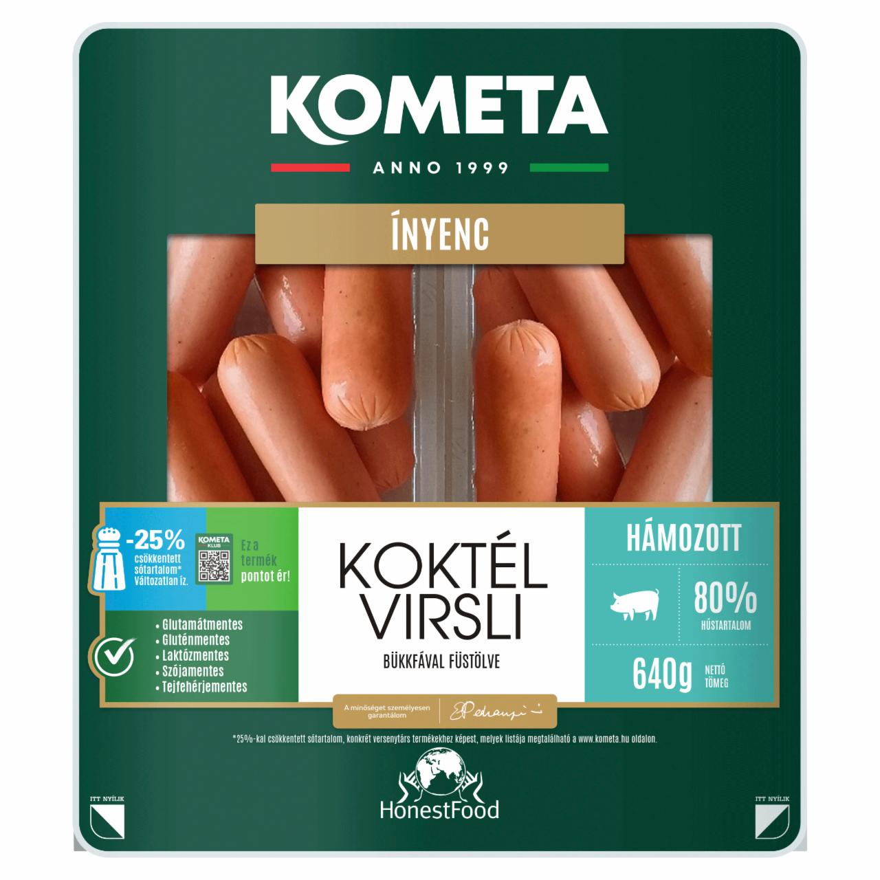 Képek - Kometa Ínyenc hámozott koktél virsli bükkfával füstölve 640 g