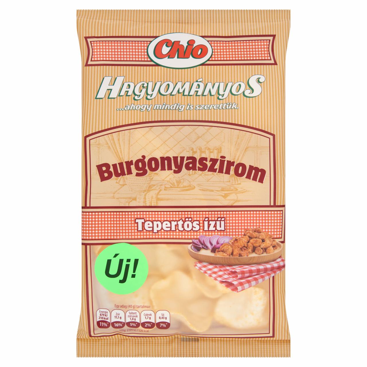 Képek - Chio Hagyományos tepertős ízű burgonyaszirom 40 g
