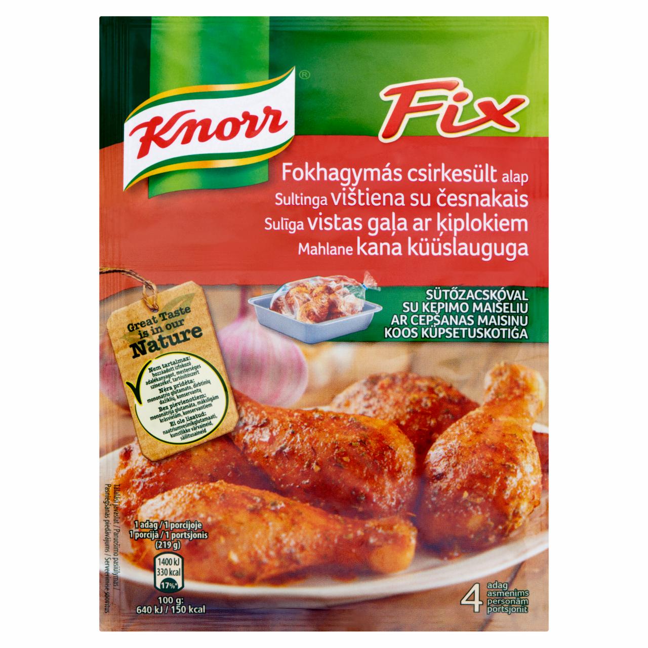 Képek - Knorr Fix fokhagymás csirkesült alap 28 g