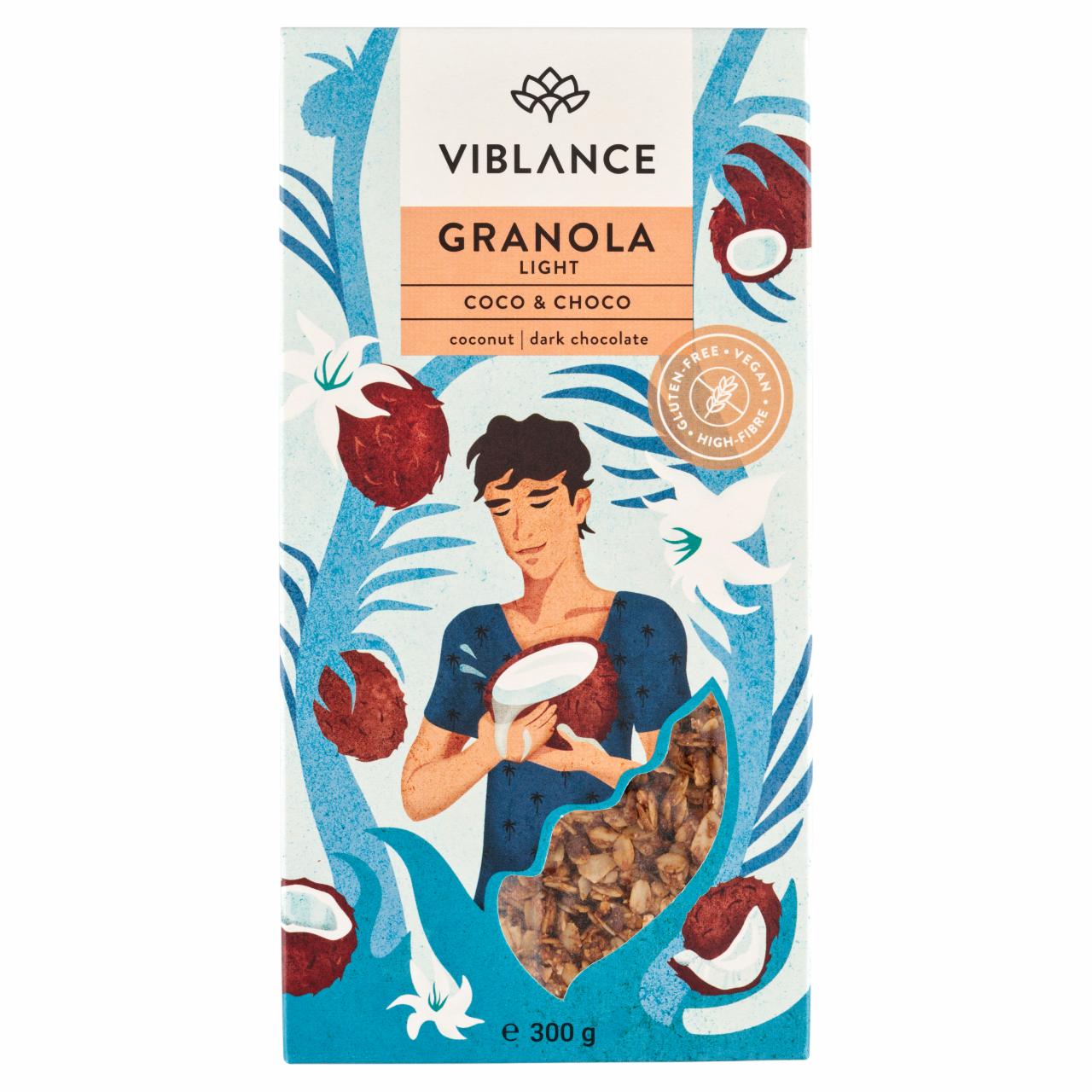 Képek - Viblance kókuszos csokoládés granola 300 g